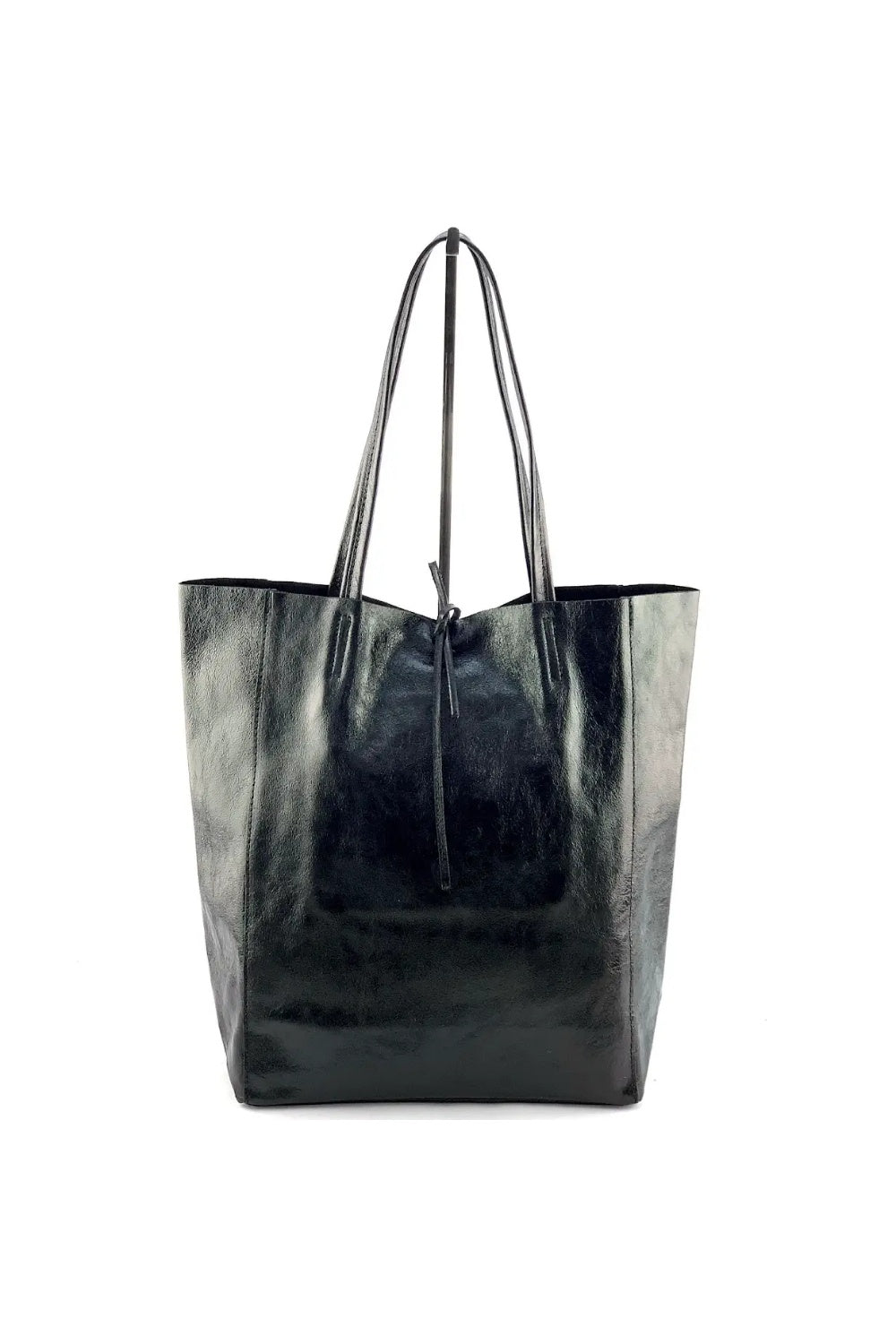 METALLIC SHOPPER NERO – Hummingbird The Shop - Main Image