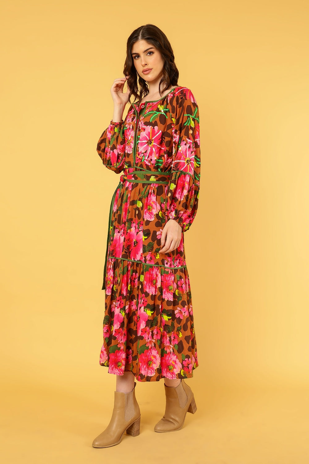 ⌛️Low Stock - Wild parrot Whisper Boho Maxi Dress main image 1