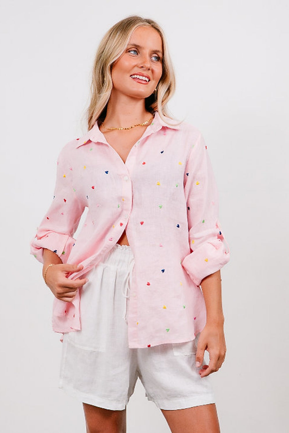 ALL THE LOVERS SHIRT PINK