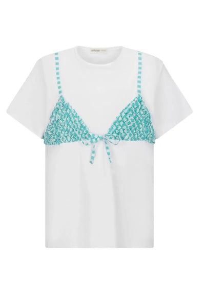 BEACHED TEE TURQUOISE