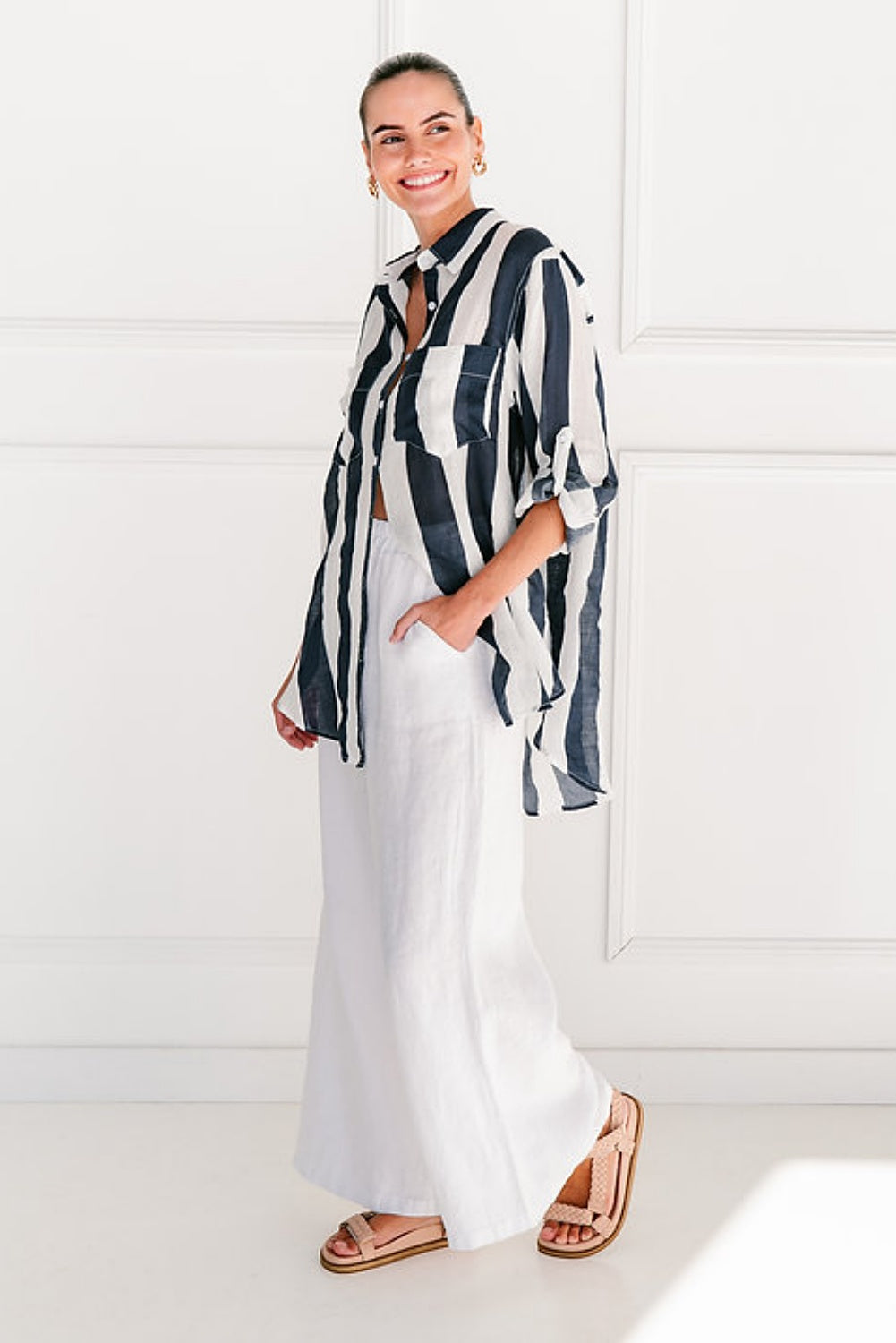 THE BEACH SHIRT NAVY