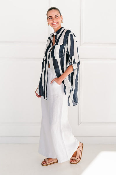 THE BEACH SHIRT NAVY