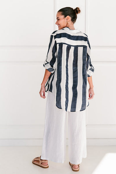 THE BEACH SHIRT NAVY