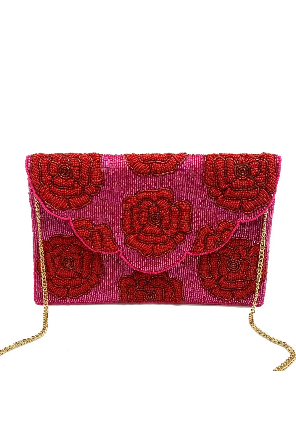 ROSIE POSIE BEADED CLUTCH