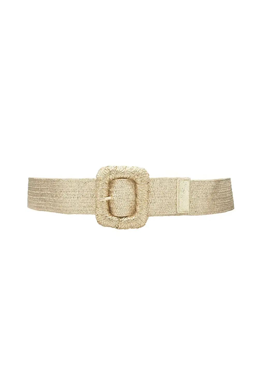 BIGGER IS BETTER STRETCH BELT RECTANGLE GOLD