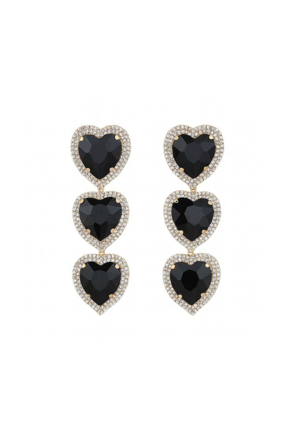 BIG LOVE EARRINGS BLACK