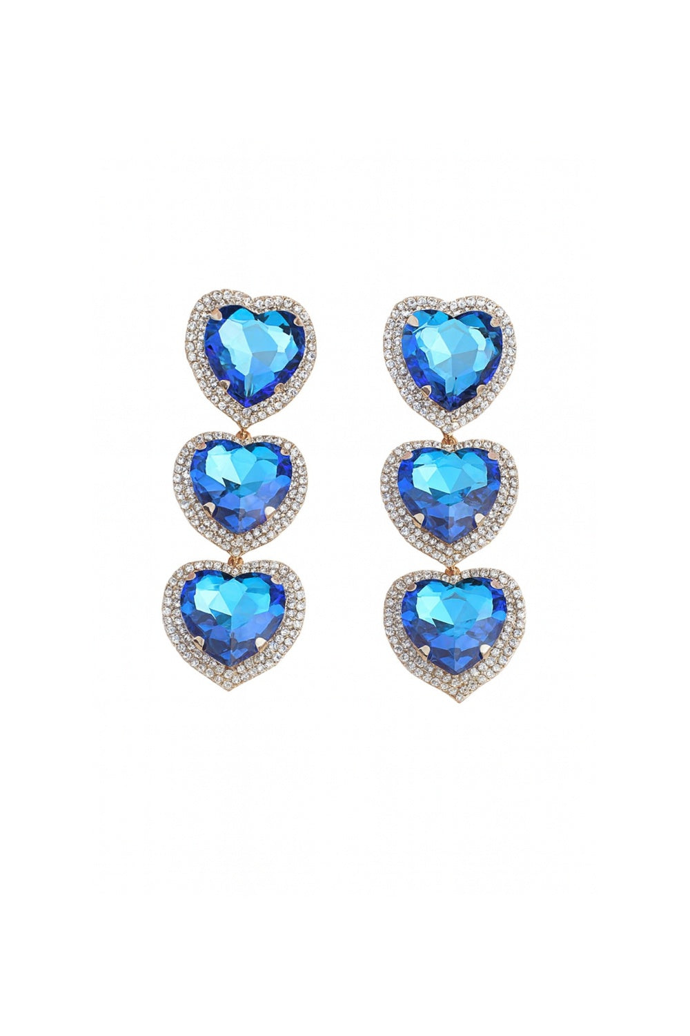 BIG LOVE EARRINGS BLUE