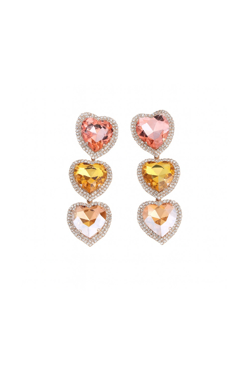BIG LOVE EARRINGS YELLOW