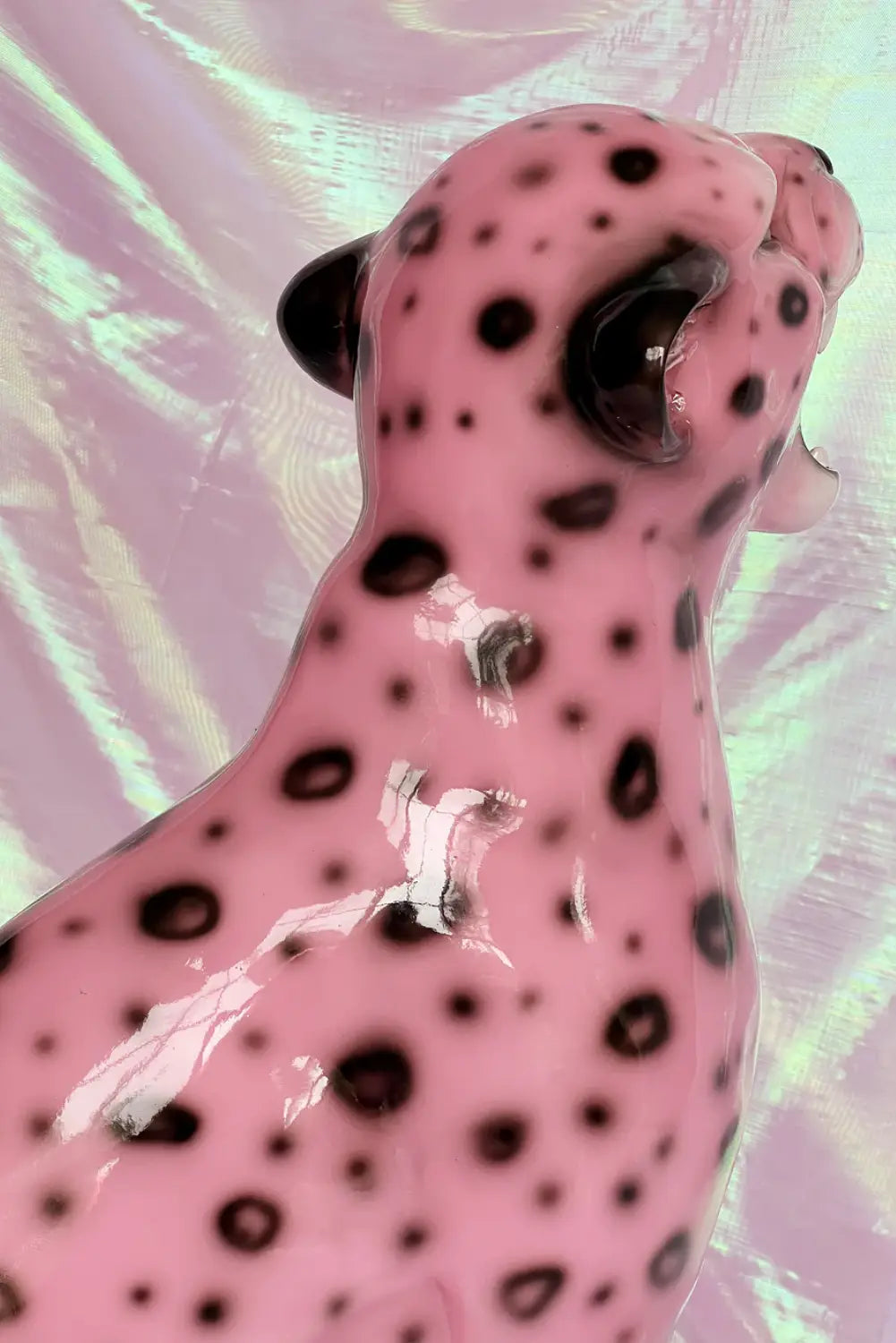 BLOSSOM THE PINK LEOPARD STATUE
