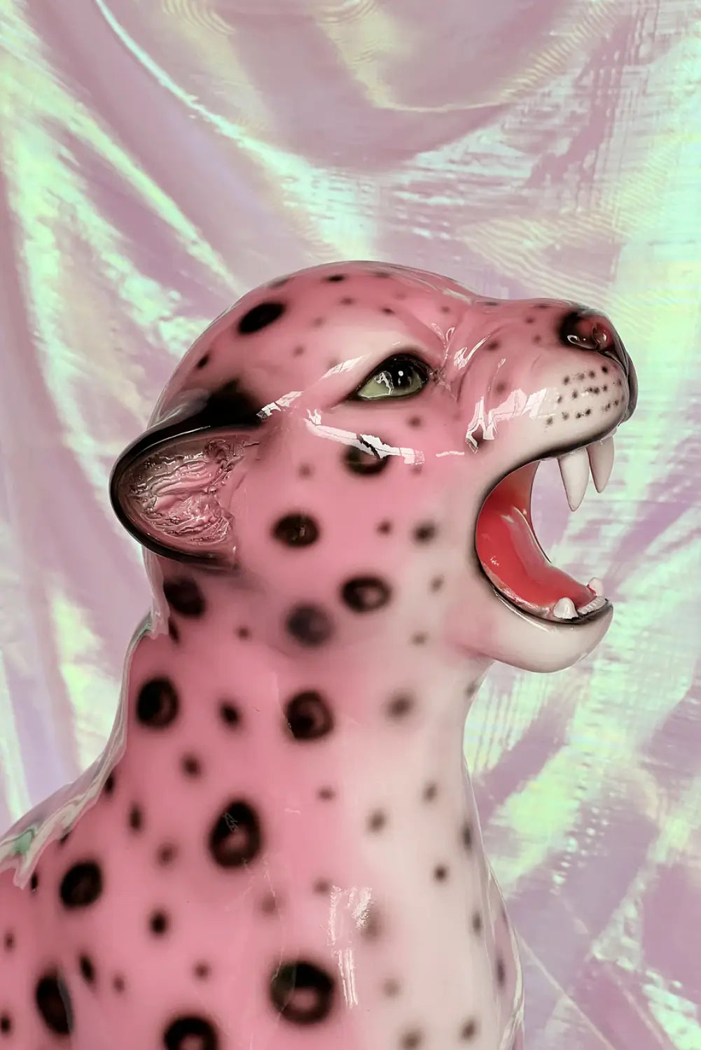 BLOSSOM THE PINK LEOPARD STATUE