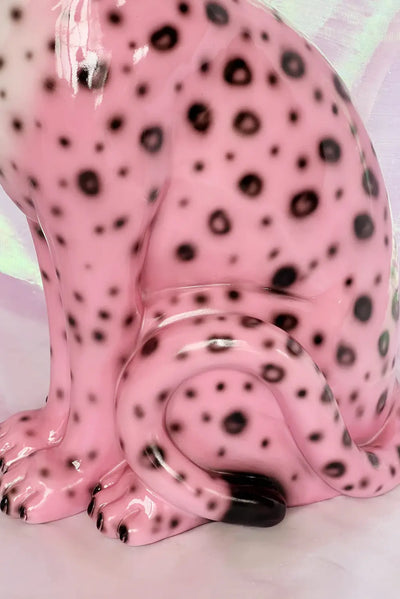 BLOSSOM THE PINK LEOPARD STATUE