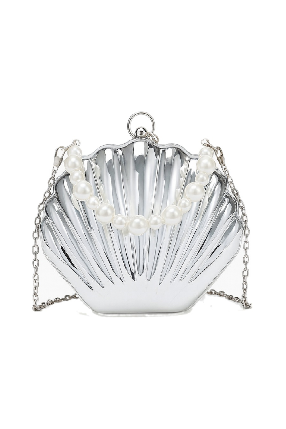 BY THE SEASHORE CLUTCH SILVER