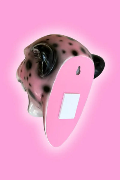 CANDY-ROSE THE PINK LEOPARD WALL MOUNTED HEAD (Copy)