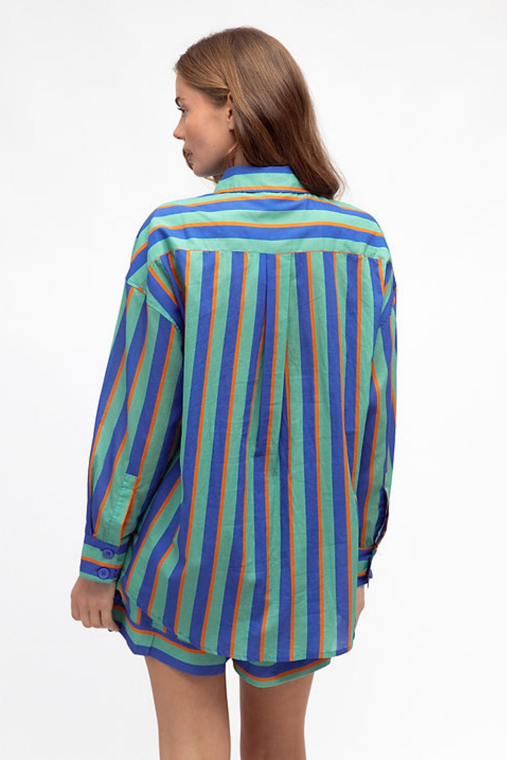 CANDY STRIPER SHIRT BLUE