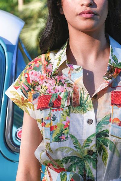 CARGO-ON MIDI DRESS