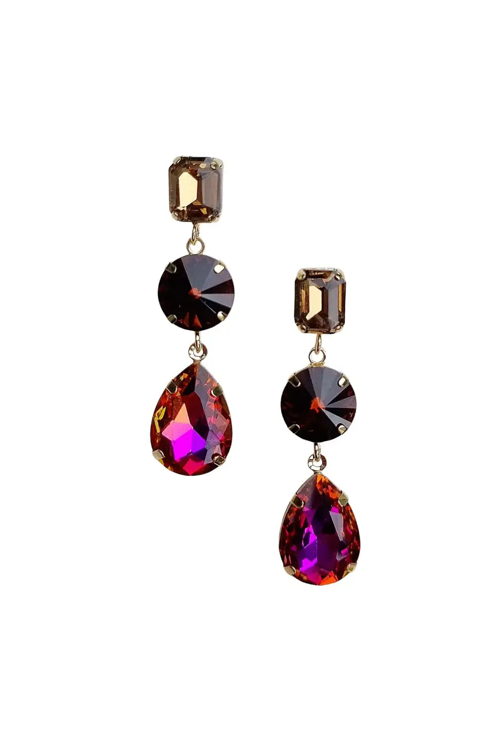 CARMINIA GEMSTONE EARRINGS