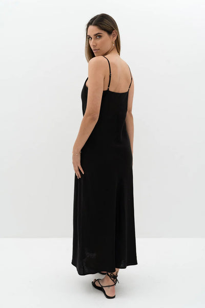 CASA SLIP DRESS BLACK