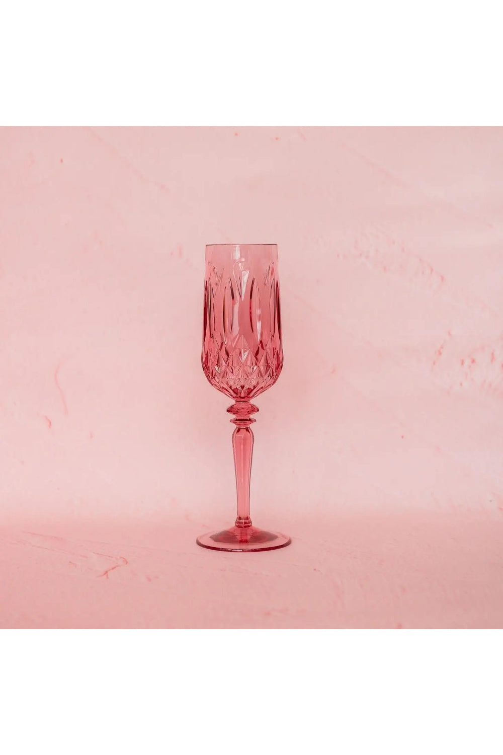 SET OF FOUR CHAMPAGNE FLUTES STRAWBERRY DONUT