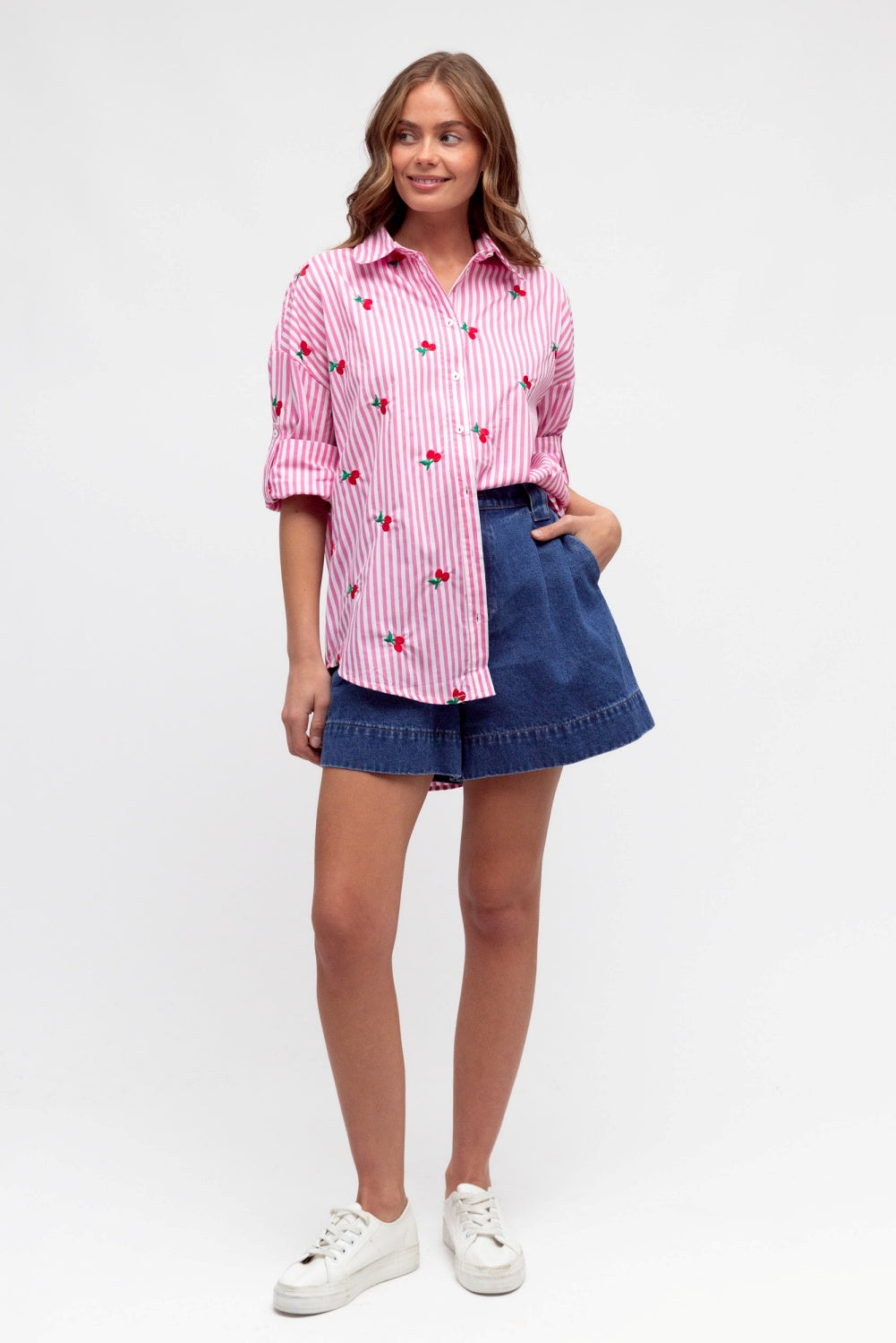 CHERRY BOMB SHIRT PINK