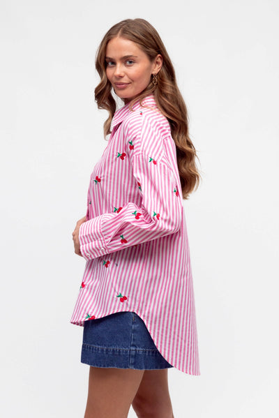 CHERRY BOMB SHIRT PINK