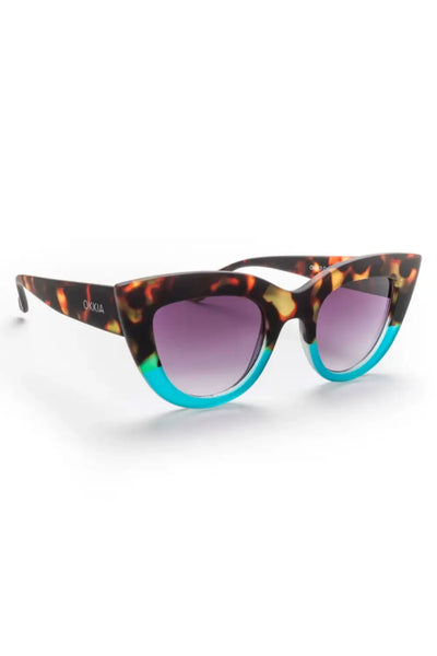 CLAUDIA SUNGLASSES HAVANA BLUE