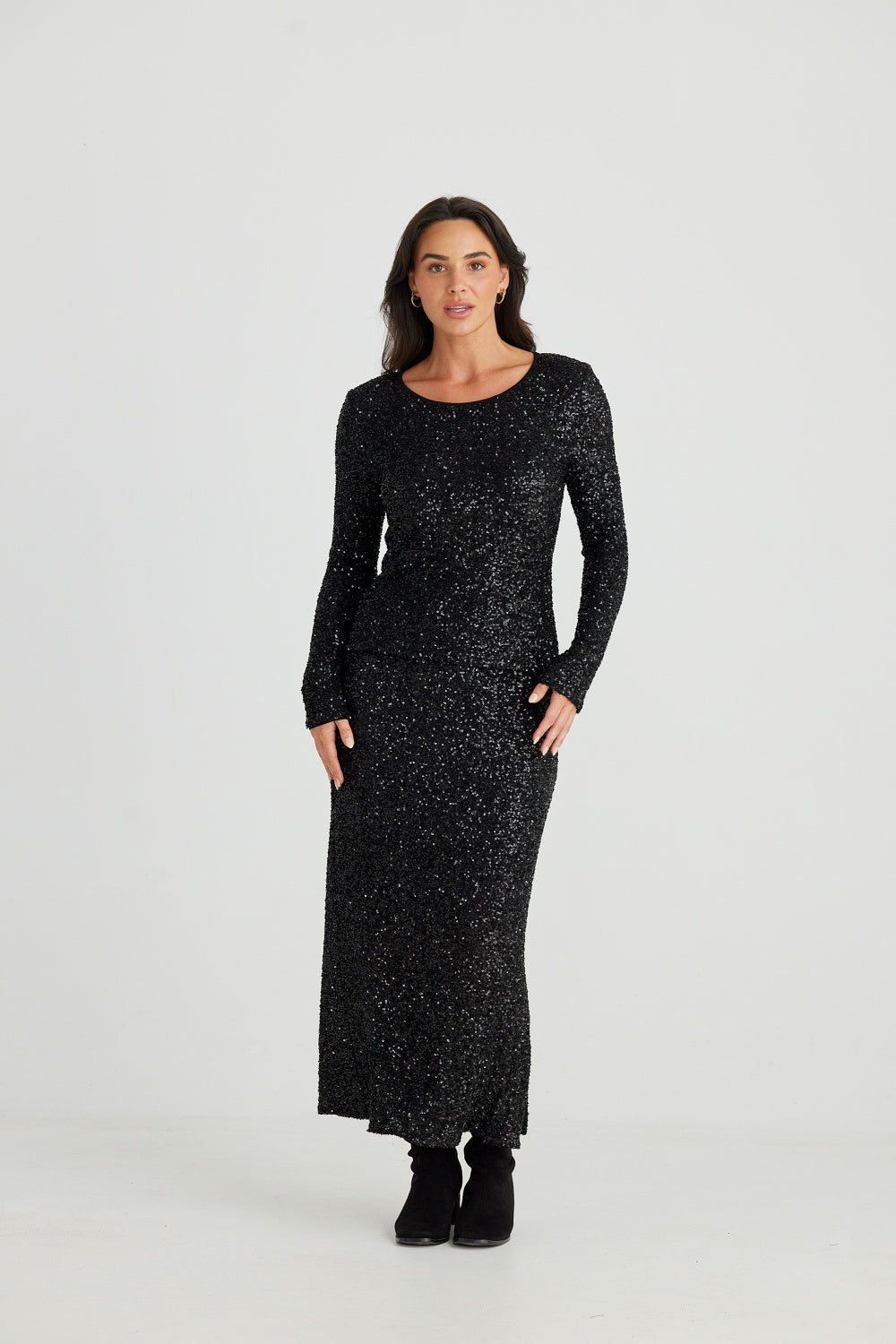 DAZZLE SEQUIN MIDI SKIRT