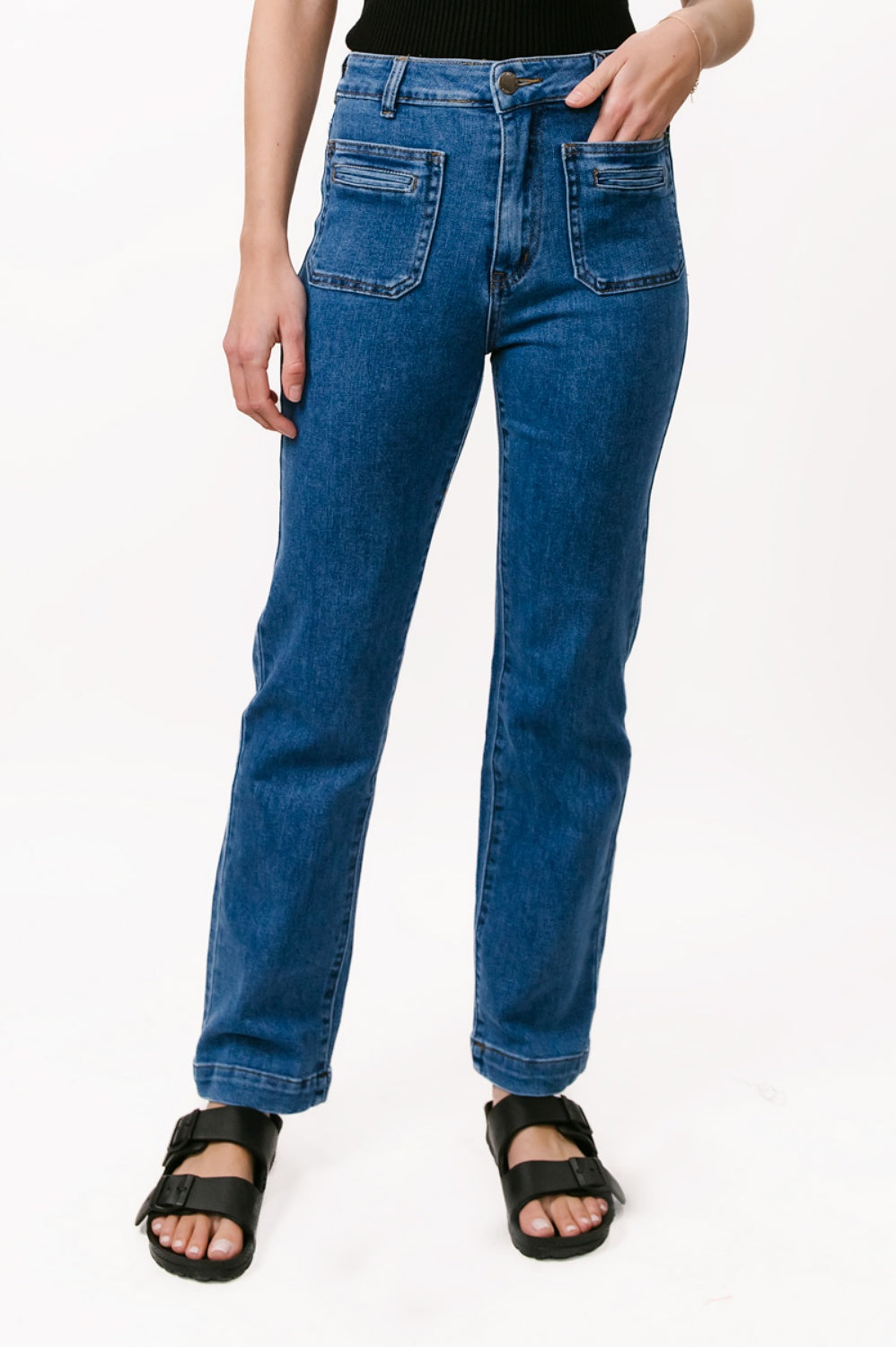 DEE'S JEANS MID DENIM
