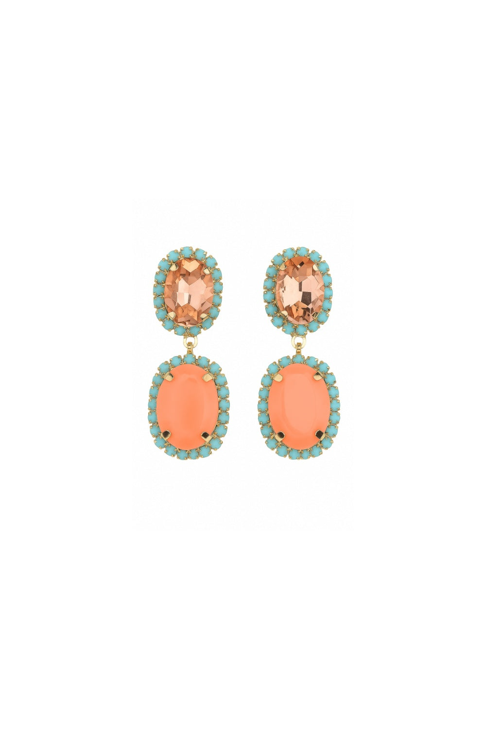 DIAMONDS IN THE SKY EARRINGS PEACHES & CREAM