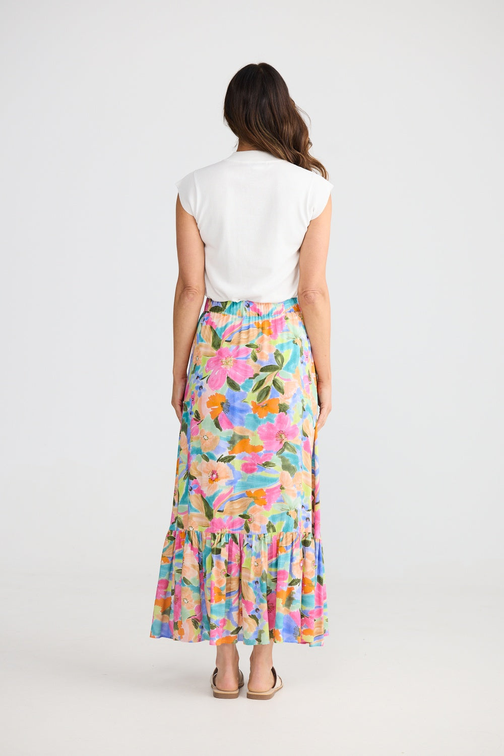 ELLODY MIDI SKIRT ELECTRIC BLOOM