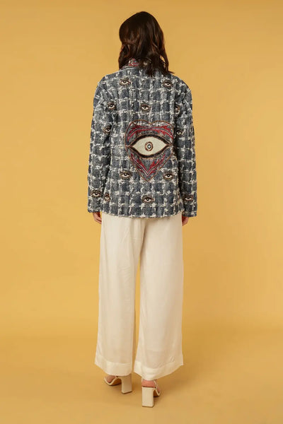 THE EVIL EYE BEADED JACKET