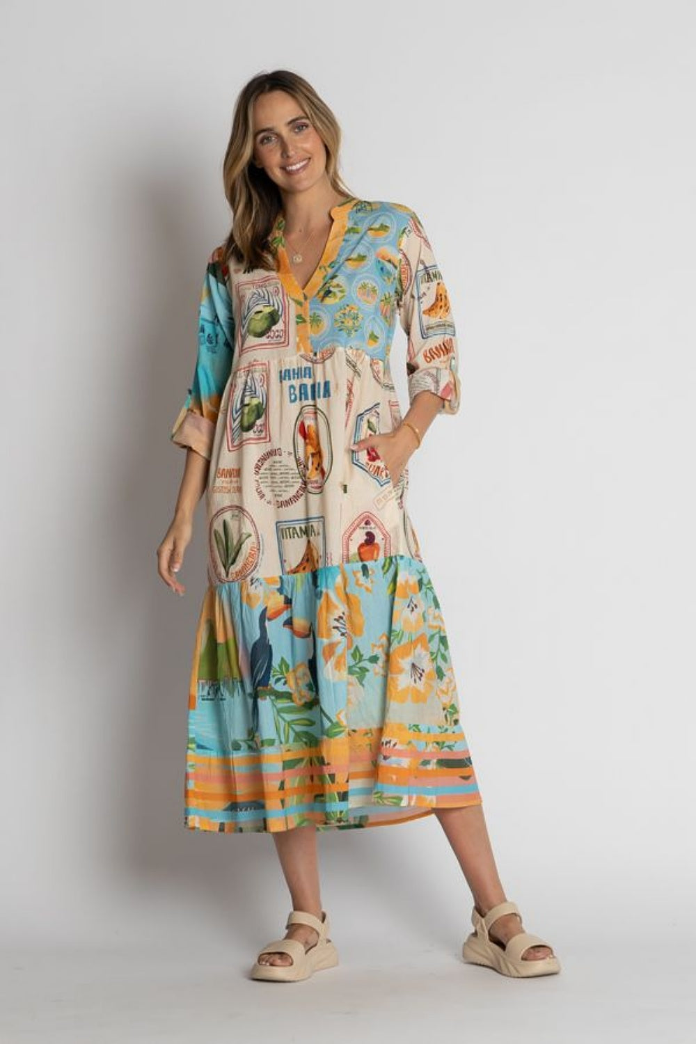EXOTICA MIDI DRESS