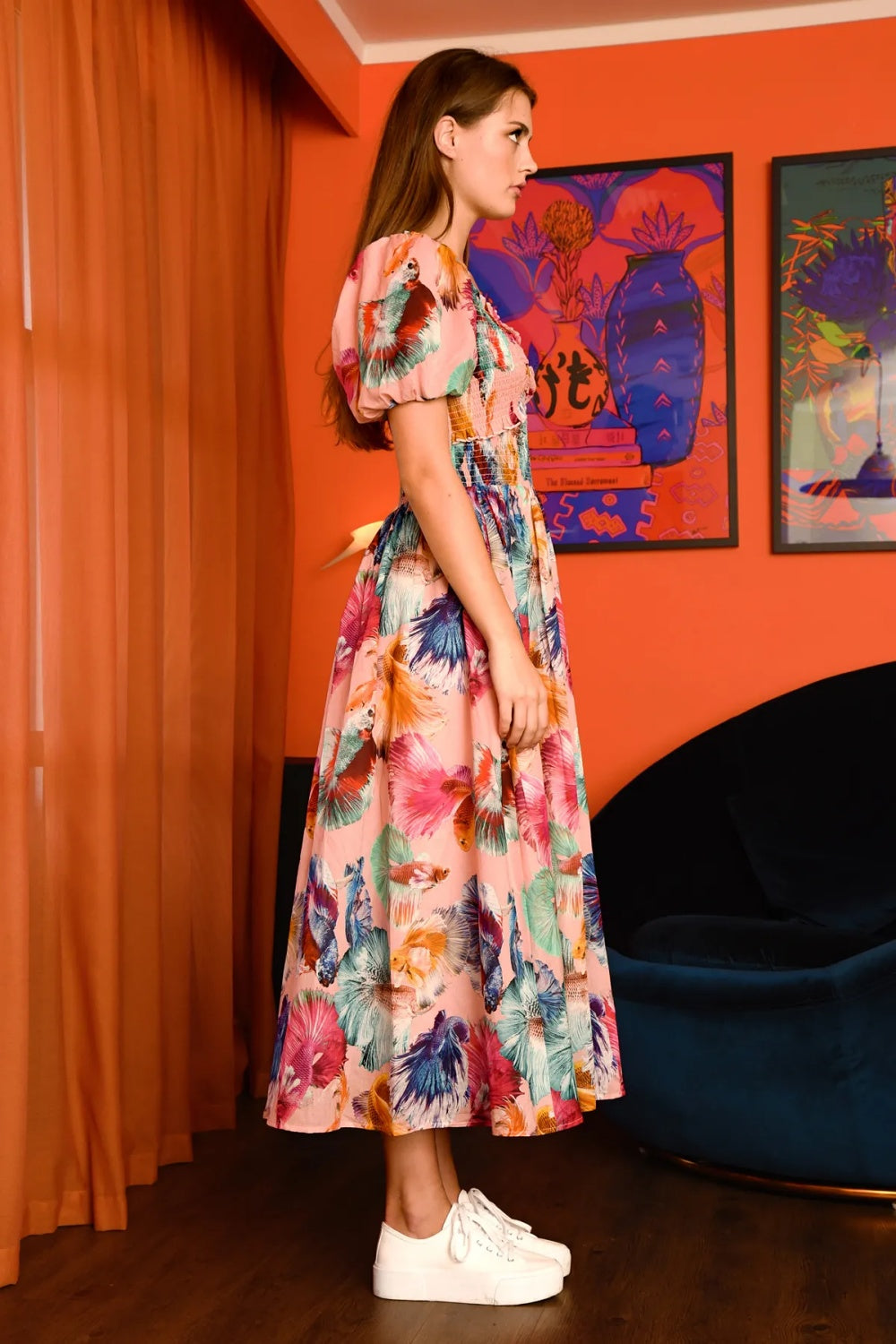 SWEET HEART’S CONTENT MIDI DRESS FISH OUT OF WATER