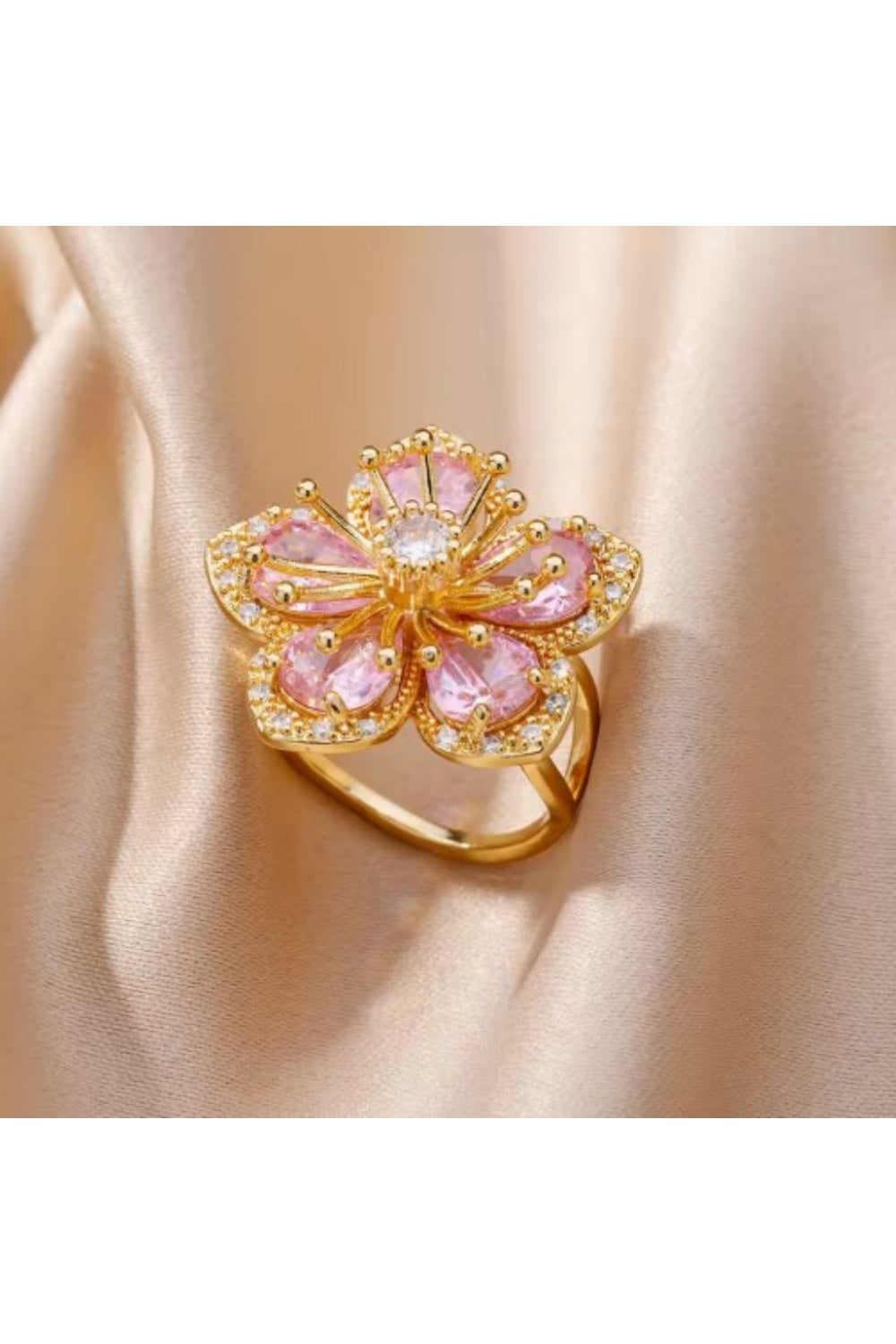 FLOWER CHILD RING LIGHT PINK
