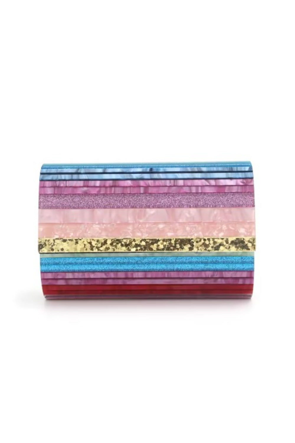 FOLLOW THE RAINBOW CLUTCH PINK