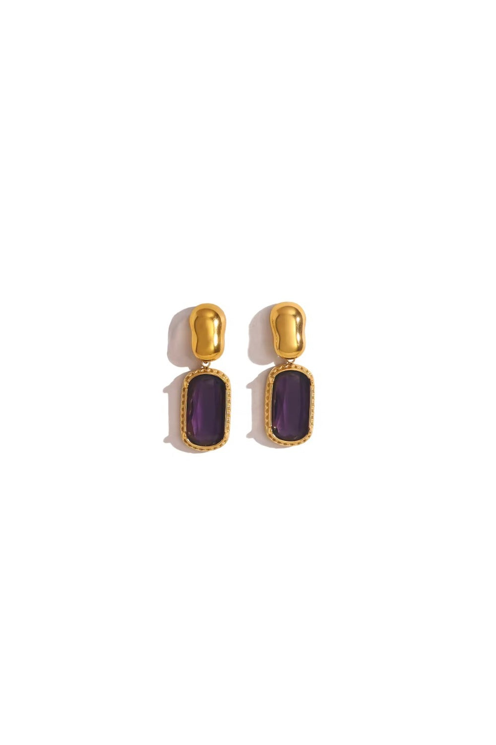 FREYA EARRINGS PLUM