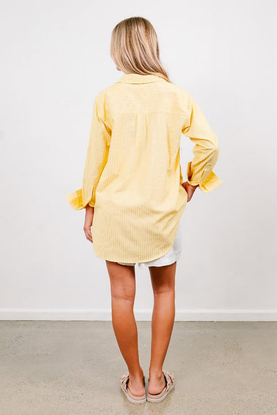 FRILLED TO MEET YOU SHIRT YELLOW