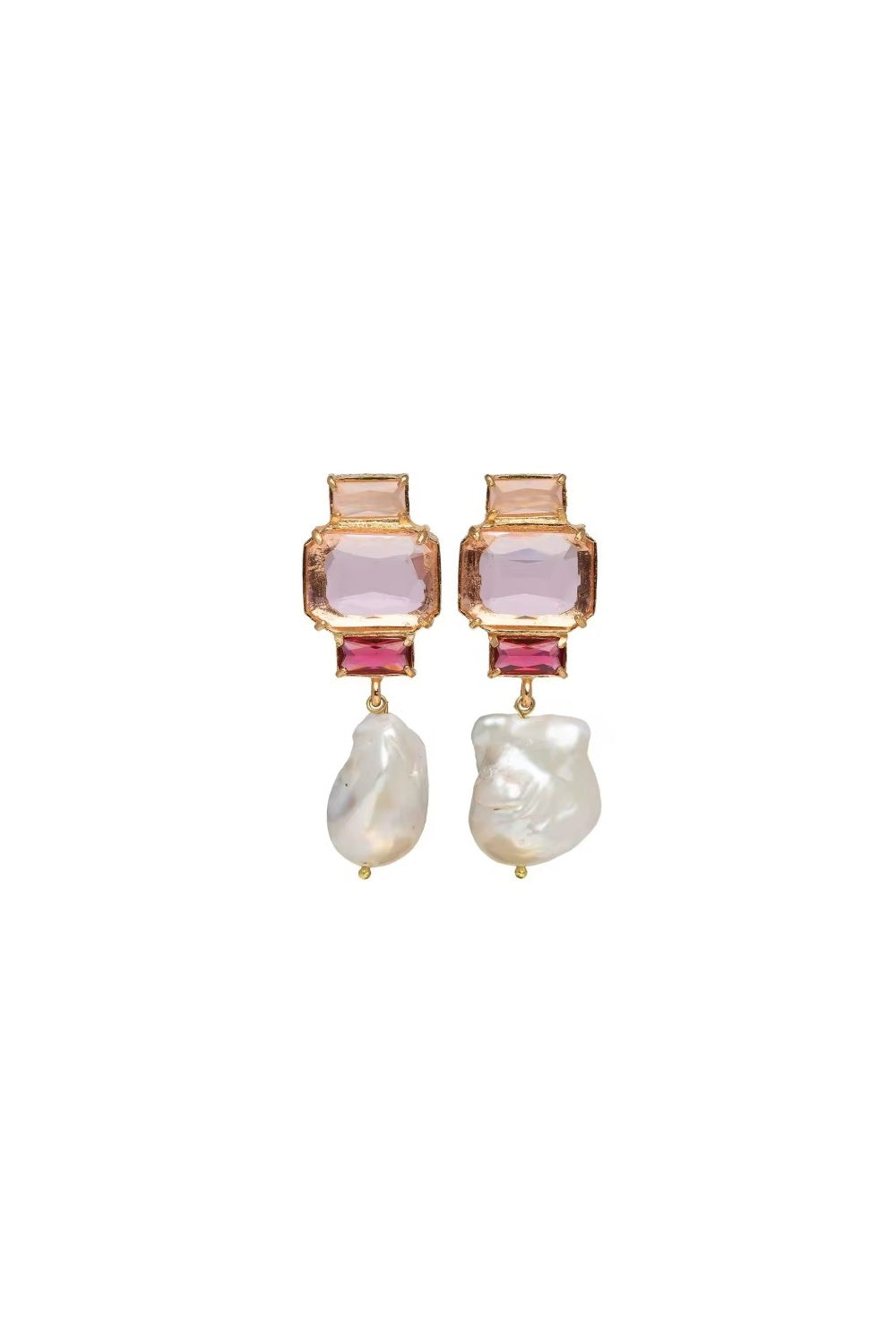 MRS KENNEDY EARRINGS ROSE