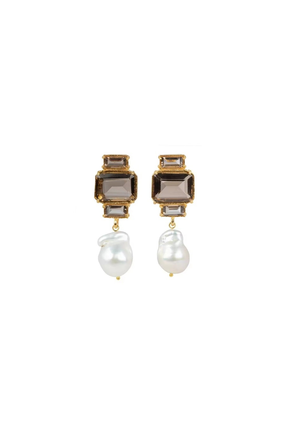 MRS KENNEDY EARRINGS SMOKE