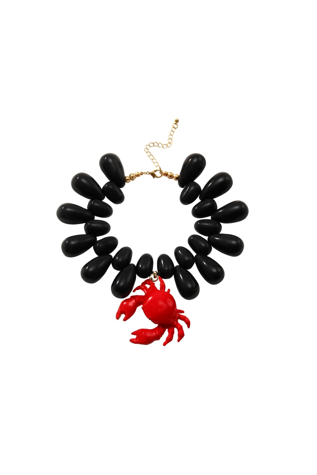 GONE CRABBING CHOKER NECKLACE BLACK