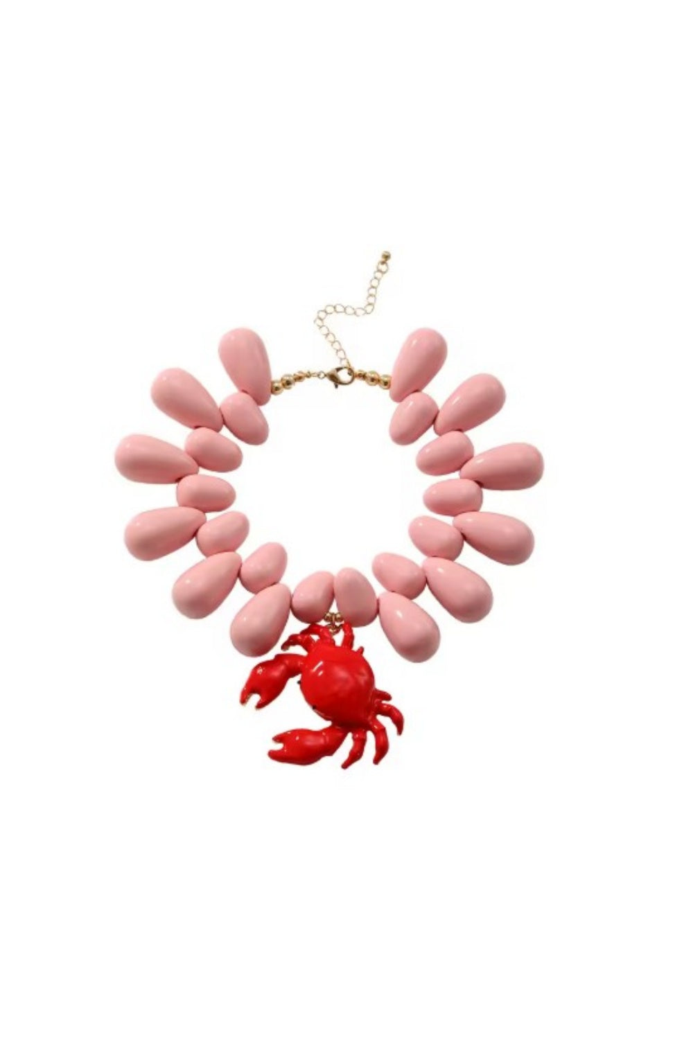 GONE CRABBING NECKLACE PINK