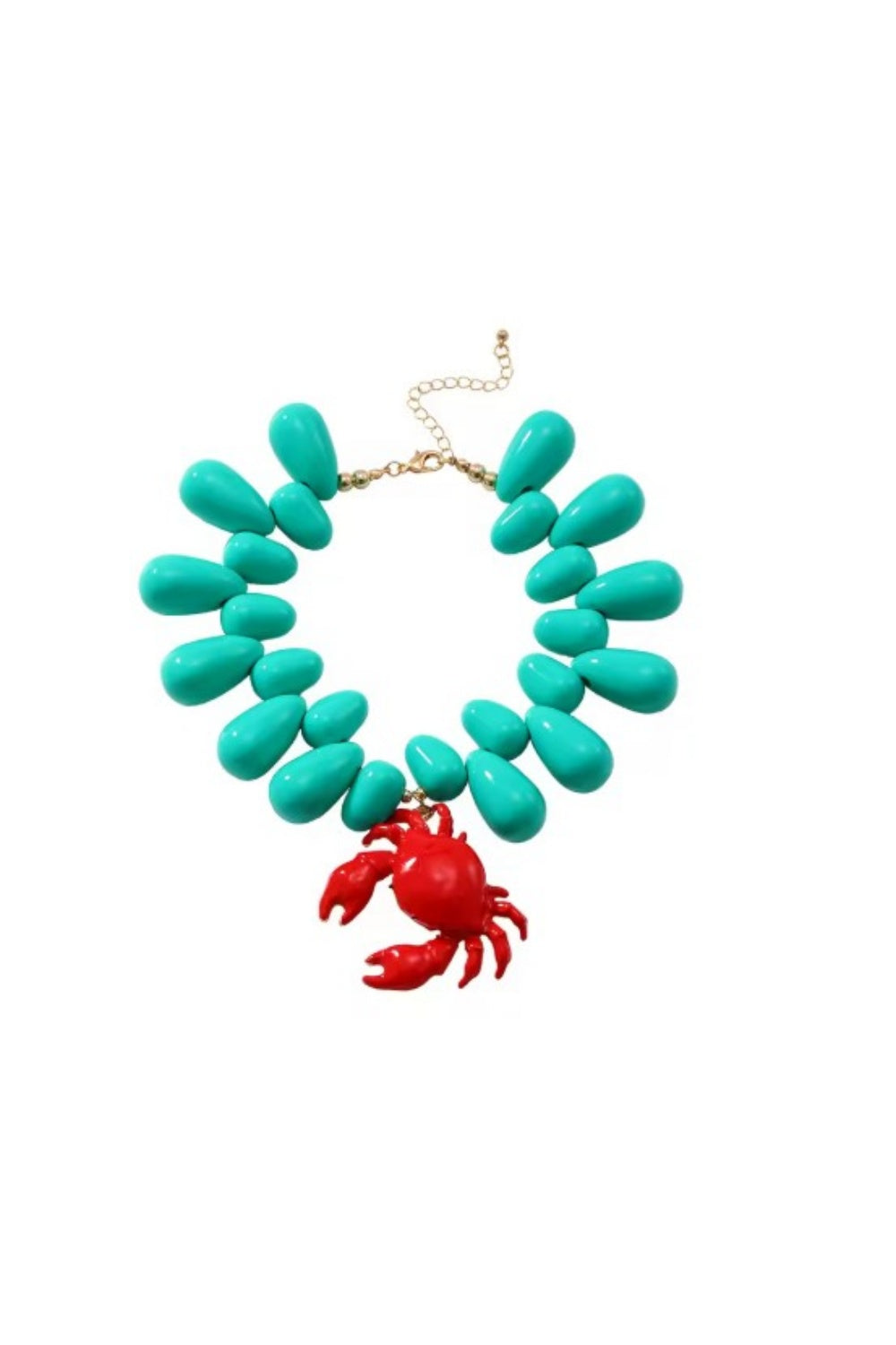 GONE CRABBING CHOKER NECKLACE TURQUOISE