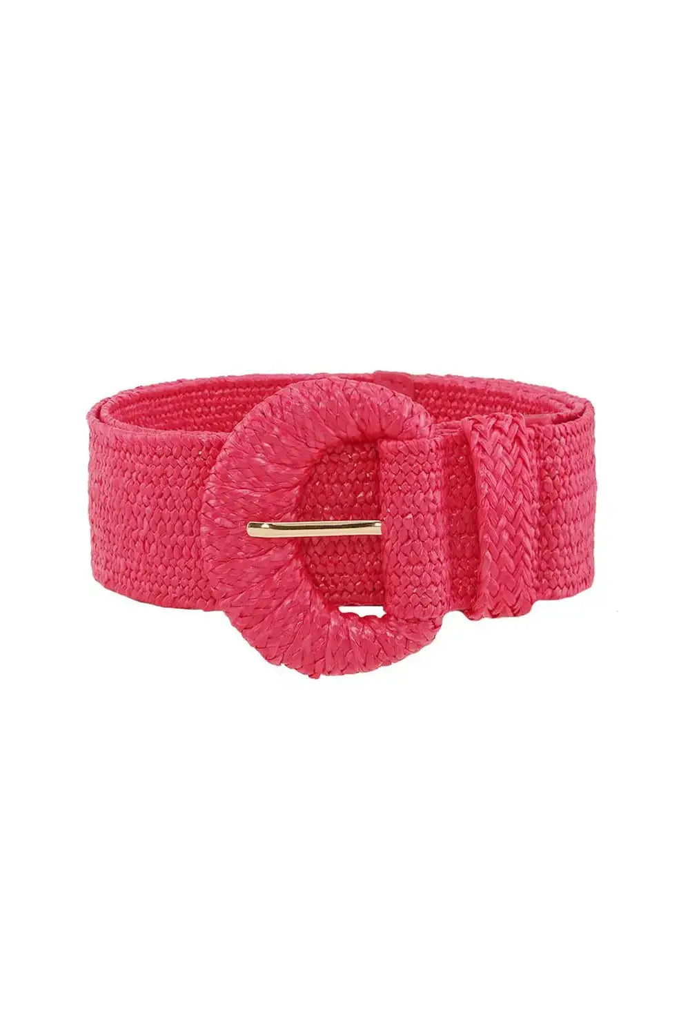 BIGGER IS BETTER STRETCH BELT HALF MOON FUCHSIA