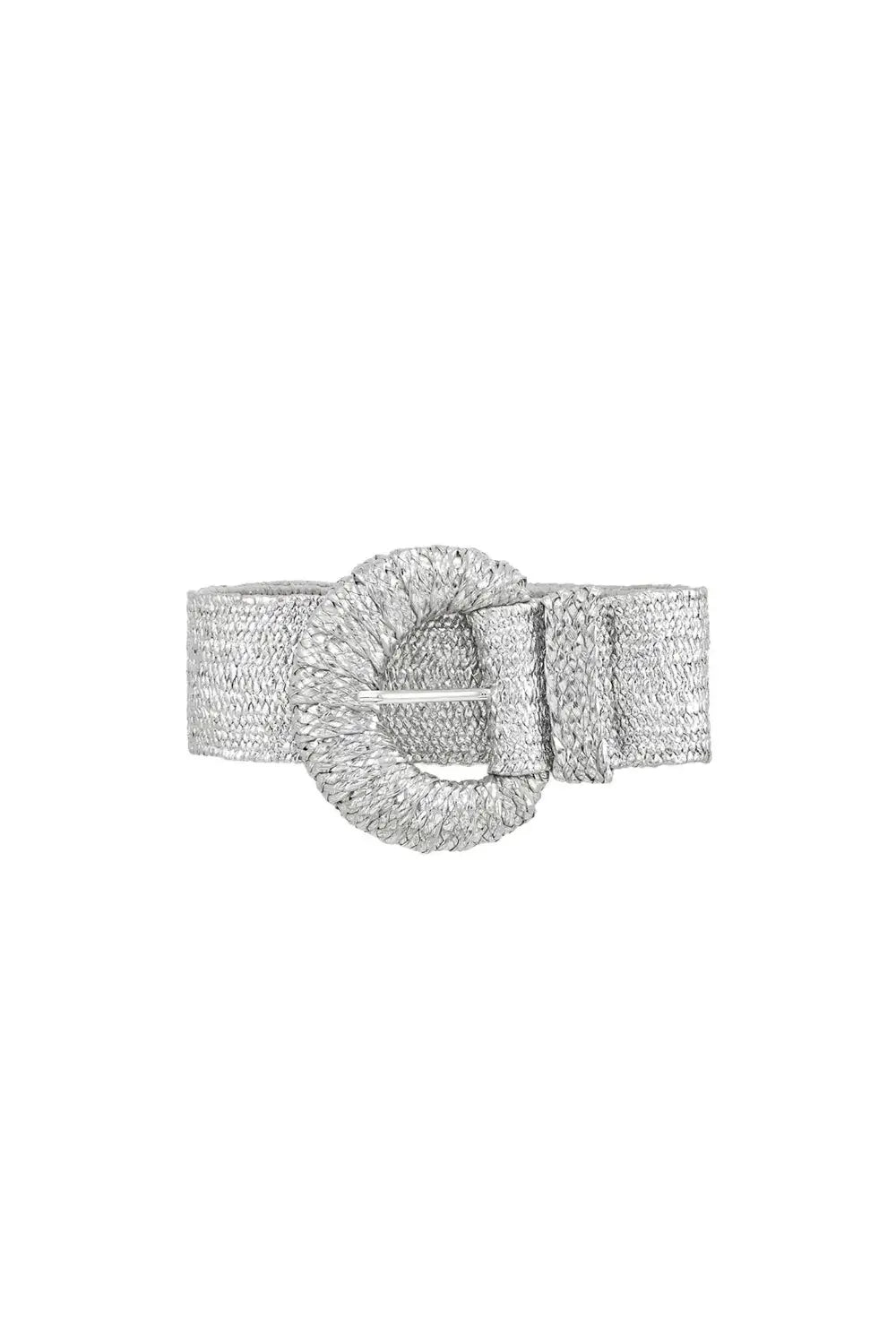 BIGGER IS BETTER STRETCH BELT HALF MOON SILVER