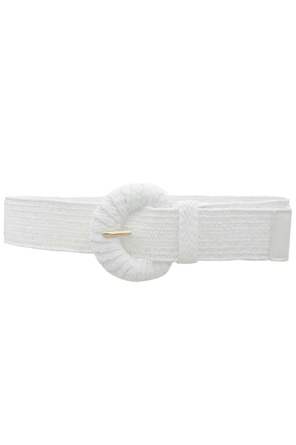 BIGGER IS BETTER STRETCH BELT HALF MOON WHITE