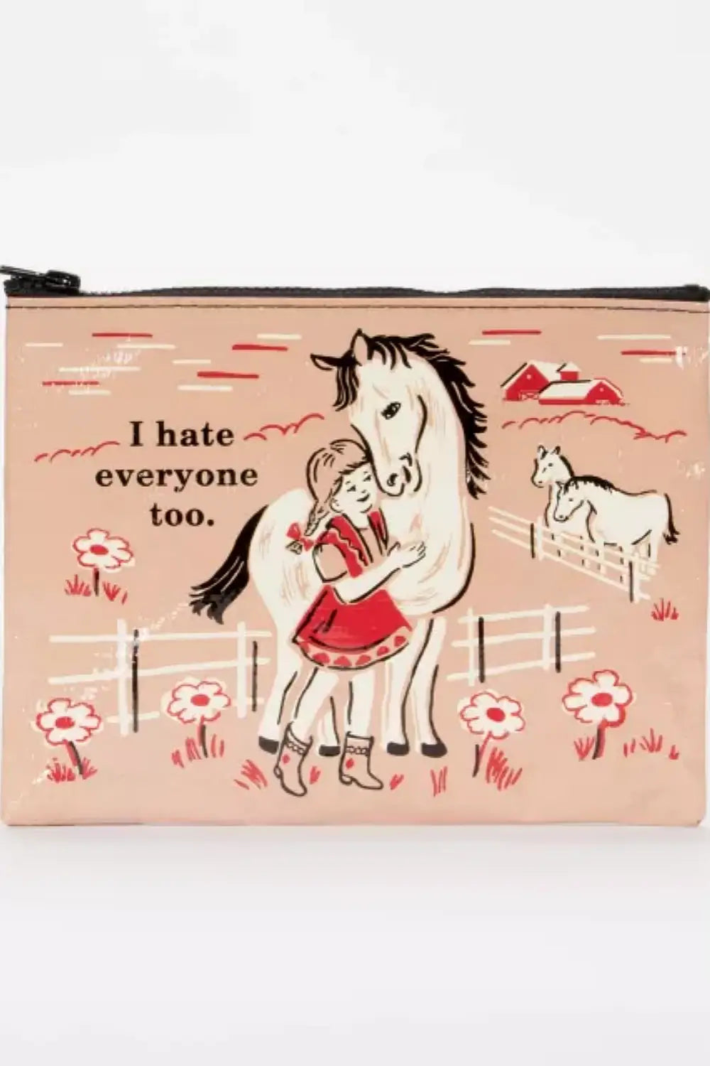 I HATE EVERYONE TOO ZIP POUCH