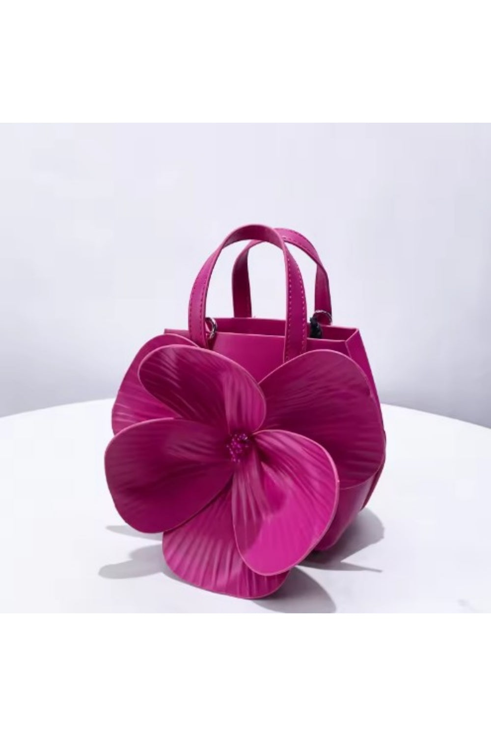 HE LOVES ME NOT TOTE FUCHSIA