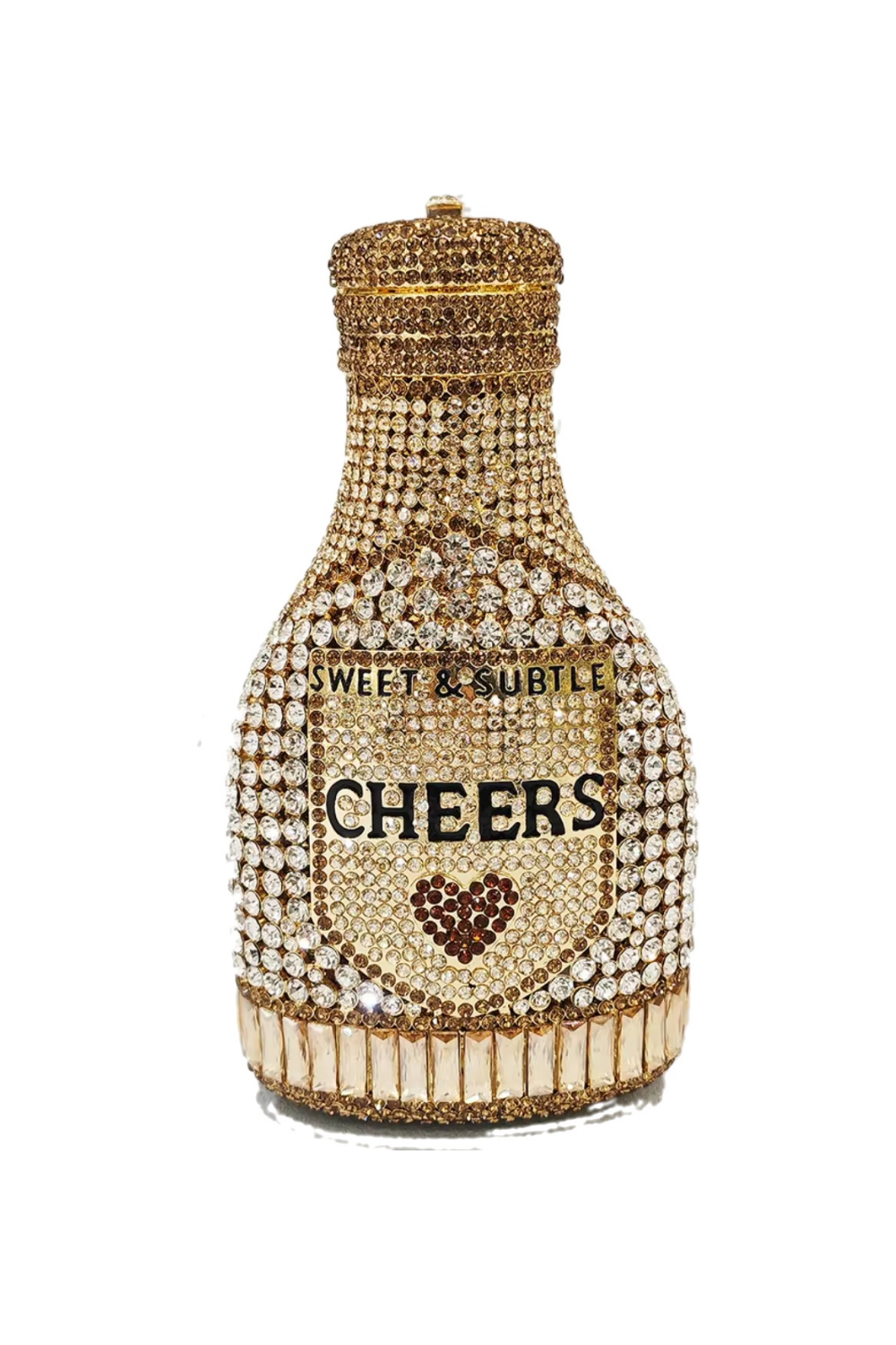 HERE'S CHEERS CRYSTAL CLUTCH