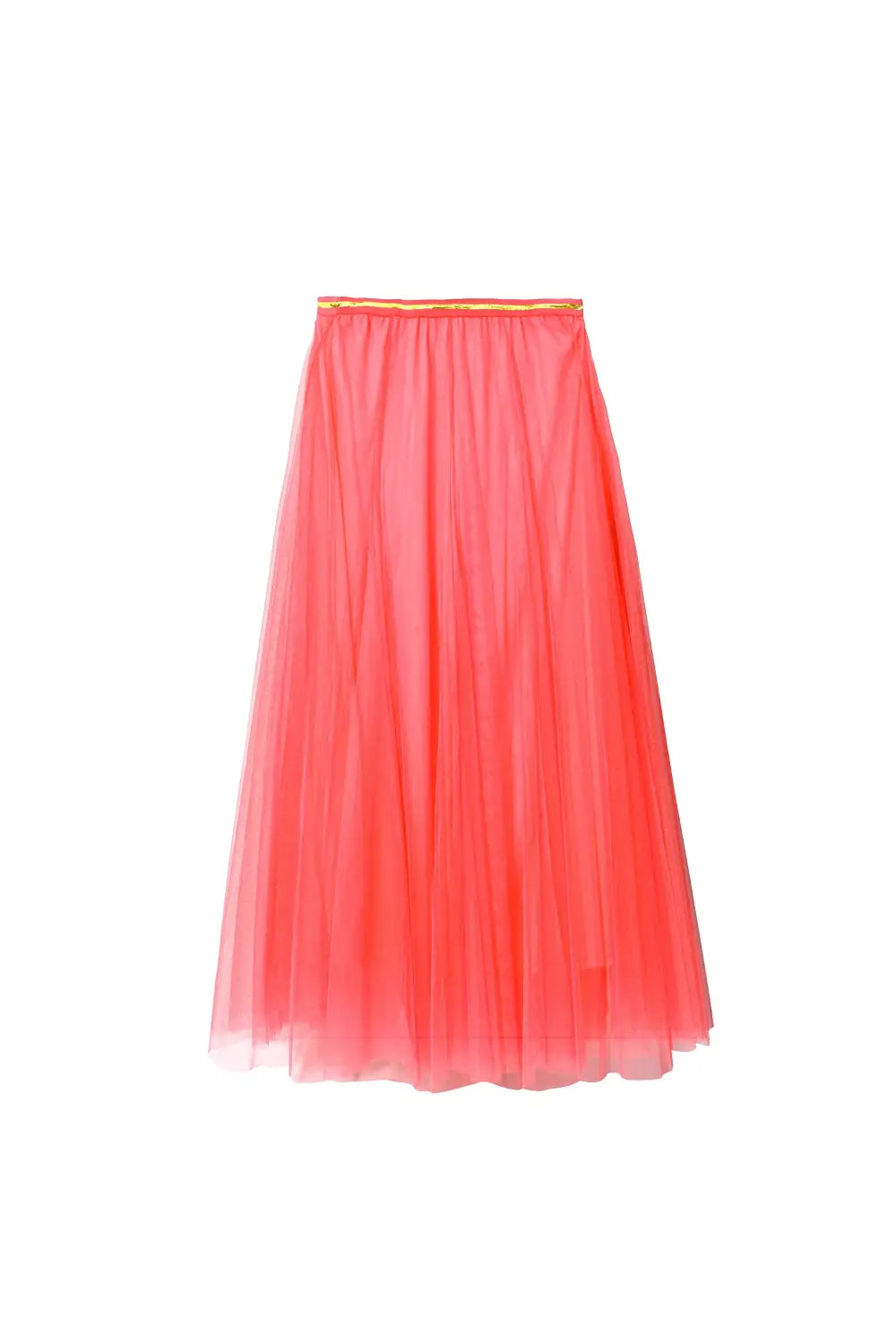 HIGH SOCIETY TULLE SKIRT ELECTRIC CORAL