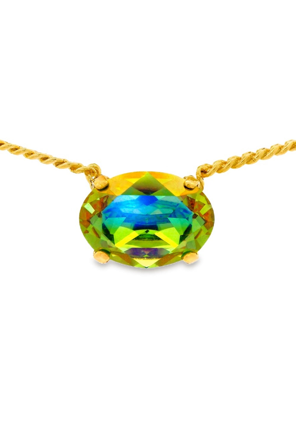 TOVA IZA NECKLACE PERIDOT BRANDY