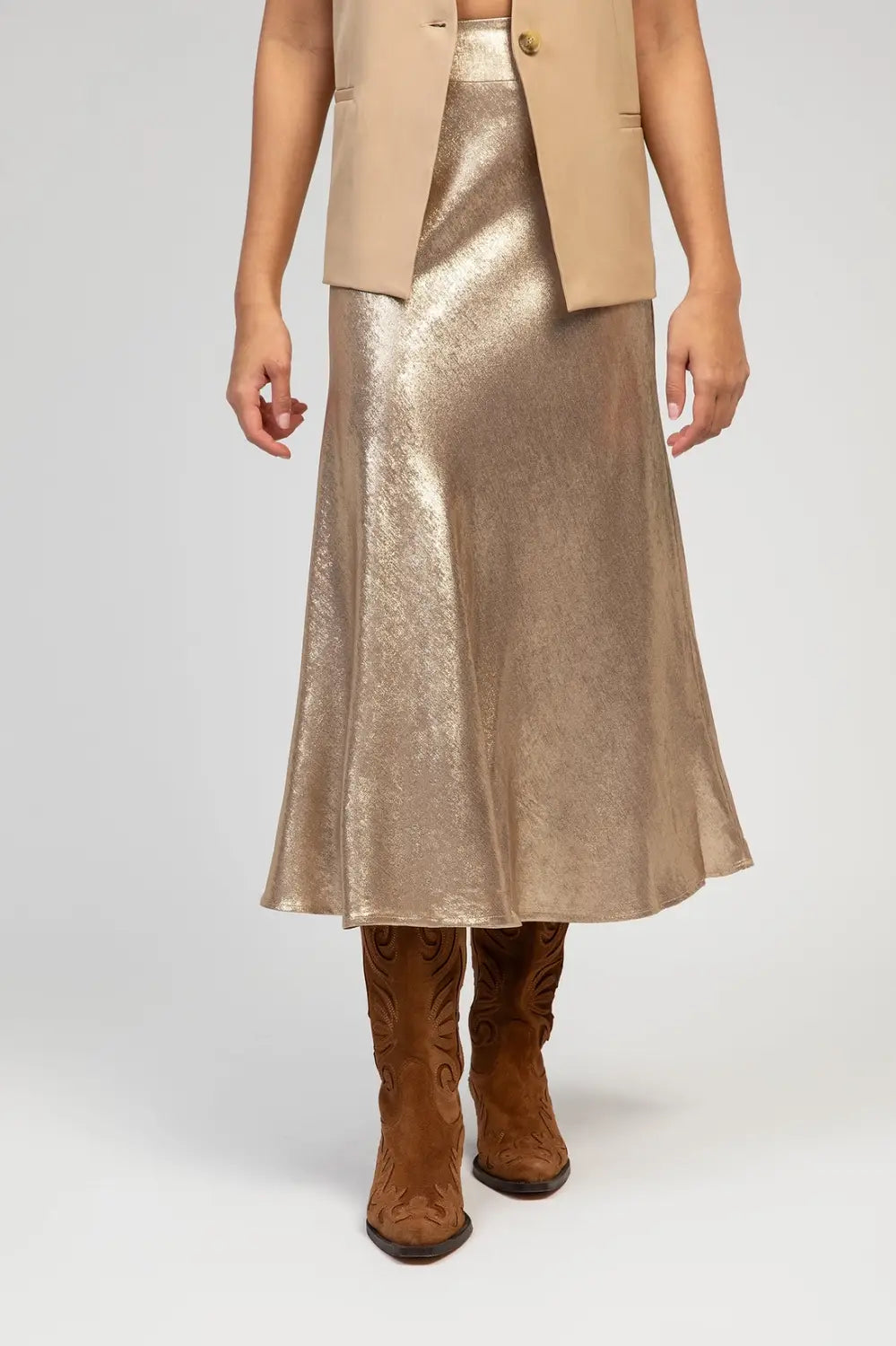 JANYMA METALLIC SKIRT